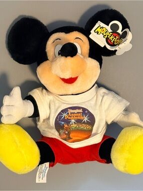 Disney Mickey Mouse Plush - Black, Red, Yellow, White
